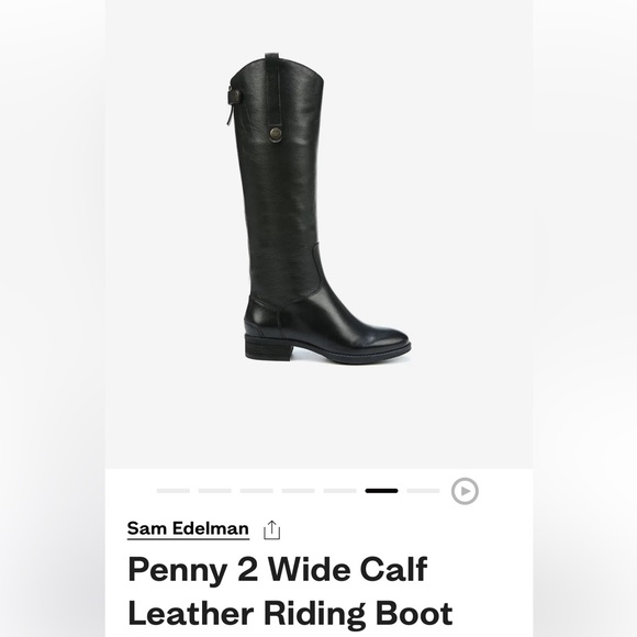 Sam Edelman Penny 2 Wide Calf Boots - Picture 8 of 9